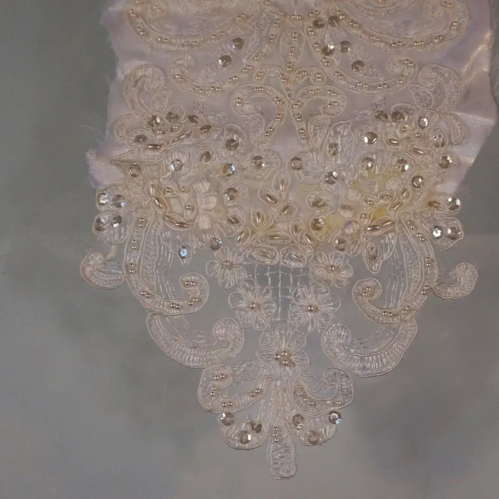 Vintage Crafting Supplies 2 Misc Trim Pieces Beaded Sequined Laced